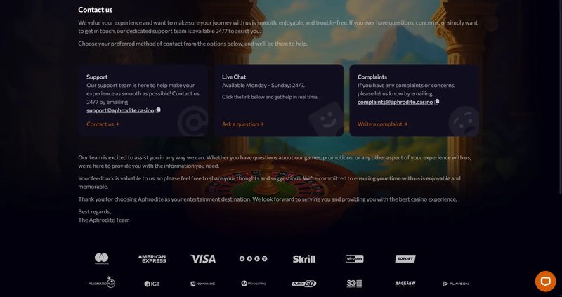 Découvrez aphrodite casino mobile